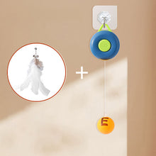 Load image into Gallery viewer, 1Pc Cat Hanging Interactive Toy Simulated Cat Catch Feather Toys Kitten Funny Elastic Teaser Rope Toy Training Toys Pet Daily Supplies