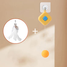 Load image into Gallery viewer, 1Pc Cat Hanging Interactive Toy Simulated Cat Catch Feather Toys Kitten Funny Elastic Teaser Rope Toy Training Toys Pet Daily Supplies