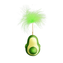 Load image into Gallery viewer, 1Pc Cat Avocado Tumbler Toy with Ball Feather Catnip Cat Interactive Feather Toys Pet Bumbler Funny Toy Kitten Toys