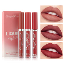 Load image into Gallery viewer, 3pcs/set Matte Lip Glaze Waterproof Velvet Lipstick Non-fading Long Lasting Lip Gloss Lip Makeup Cosmetics