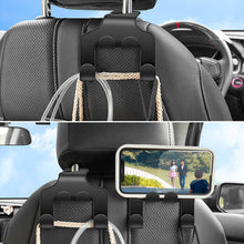Load image into Gallery viewer, 1PC Car Interior Seat Back Hook Double Head Phone Multifunctional Hanger Headrest Hanging Bag Storage Hanger Accessories