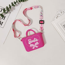 Load image into Gallery viewer, Barbie Bag Net Red Shoulder Bag Children's Cute Love Crossbody Bag Fashion Pink Silicone Cartoon Heart Shoulder Bag