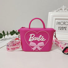 Load image into Gallery viewer, Barbie Bag Net Red Shoulder Bag Children's Cute Love Crossbody Bag Fashion Pink Silicone Cartoon Heart Shoulder Bag