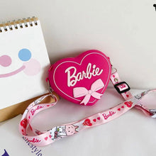 Load image into Gallery viewer, Barbie Bag Net Red Shoulder Bag Children's Cute Love Crossbody Bag Fashion Pink Silicone Cartoon Heart Shoulder Bag