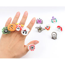 Load image into Gallery viewer, Halloween Glow Bracelet Ring LED Light Pumpkin Ghost Skull Ring Bracelet Kids Gift Halloween Decoration Supply