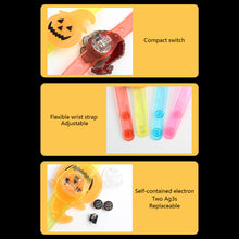 Load image into Gallery viewer, Halloween Glow Bracelet Ring LED Light Pumpkin Ghost Skull Ring Bracelet Kids Gift Halloween Decoration Supply