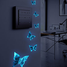 Load image into Gallery viewer, Luminous Double Layer 3D Butterfly Wall Stickers Home Room Decor Butterflies For Wedding Decoration Magnet Fridge Decals