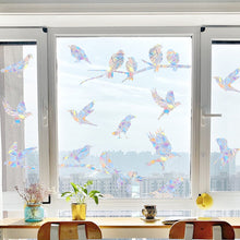 Load image into Gallery viewer, Birds Rainbow Window Suncatcher Sticker Rainbow Stickers DIY Electrostatic Glass Decals Home Bedroom Office Decor Privacy Protection