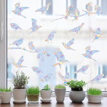 Load image into Gallery viewer, Birds Rainbow Window Suncatcher Sticker Rainbow Stickers DIY Electrostatic Glass Decals Home Bedroom Office Decor Privacy Protection