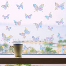 Load image into Gallery viewer, Butterfly Rainbow Window Suncatcher Sticker Rainbow Stickers DIY Electrostatic Glass Decals Home Bedroom Office Decor Privacy Protection
