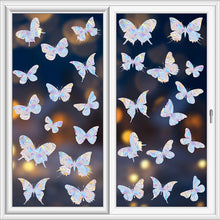 Load image into Gallery viewer, Butterfly Rainbow Window Suncatcher Sticker Rainbow Stickers DIY Electrostatic Glass Decals Home Bedroom Office Decor Privacy Protection