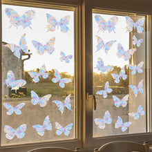 Load image into Gallery viewer, Butterfly Rainbow Window Suncatcher Sticker Rainbow Stickers DIY Electrostatic Glass Decals Home Bedroom Office Decor Privacy Protection