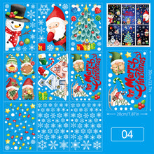 Load image into Gallery viewer, Merry Christmas Decoration for Home Window Stickers Xmas Decor Snowflake Santa Elk Snowman Window Sticker Showcase Decoration