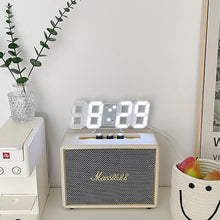 Load image into Gallery viewer, 3D LED Digital Clock Luminous Fashion Wall Clock Multifunctional Creative USB Plug in Electronic Clock Home Decoration