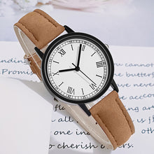 Load image into Gallery viewer, 1Pc New Style Ladies Watch Women Watch Simple Roman Numerals Frosted Belt Wrist Watch