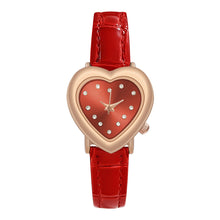 Load image into Gallery viewer, 1Pc Love Little Green Watch Fashion Women's Watch Small Group Light Luxury Heart shaped Women's Watch