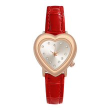 Load image into Gallery viewer, 1Pc Love Little Green Watch Fashion Women's Watch Small Group Light Luxury Heart shaped Women's Watch