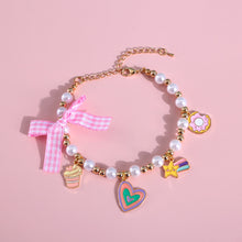 Load image into Gallery viewer, 1Pc Pet Collar Adjustable Cat Collar Necklace Cute Pet Cat Dog Pendant Safety Collar Four Seasons General Pets Supplies
