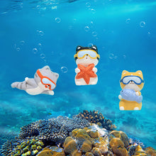 Load image into Gallery viewer, 1pc Aquarium Accessories Cute Cat Floating Aquarium Ornaments Interesting Decor Fish Tank Landscaping Decoration Toy Pendant