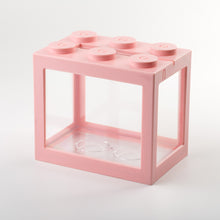 Load image into Gallery viewer, 1Pc Multicolor Aquarium Tank Gift Stackable Building Block Betta Fish Cages Ornamental Mini Aquarium Betta Fish Box Accessories