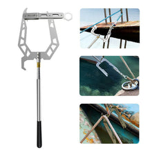 Load image into Gallery viewer, Portable Mooring Rope Dock Hook Stainless Steel Long-distance Threader Stop Ship Kayak Accessories Boat Tool