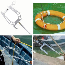 Load image into Gallery viewer, Portable Mooring Rope Dock Hook Stainless Steel Long-distance Threader Stop Ship Kayak Accessories Boat Tool