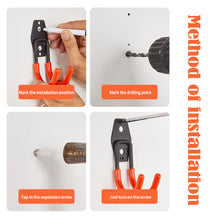 Load image into Gallery viewer, Garage Organizer Wall Mount Metal Hook Bicycle Hanger Hooks Anti-slip Storage Heavy Duty Hook For Car Garage Garden Tool