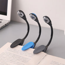 Load image into Gallery viewer, Mini LED Book Light Flexible Clip-On Desk Lamp Eye Protection Adjustable Bedroom Reading Light for Travel Dormitory
