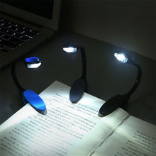 Load image into Gallery viewer, Mini LED Book Light Flexible Clip-On Desk Lamp Eye Protection Adjustable Bedroom Reading Light for Travel Dormitory