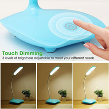 Load image into Gallery viewer, Dimmable LED Desk Lamp Touch Table Lamp DC5V USB Powered Night Light Touch 3 Gear Dimming Portable Book Reading Lamp