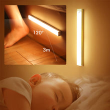 Load image into Gallery viewer, Wire-free Motion Sensor LED Under Cabinet Lamp Rechargeable Dimmable Charge and Plug Stairs Closet Room Aisle Tube Bulb