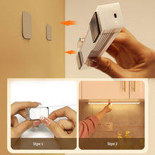 Load image into Gallery viewer, Wire-free Motion Sensor LED Under Cabinet Lamp Rechargeable Dimmable Charge and Plug Stairs Closet Room Aisle Tube Bulb