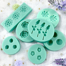 Load image into Gallery viewer, Mini Flowers Series Silicone Mold DIY Handmade Fondant Cake Baking Chocolate Sugar Cake Tool Resin Polymer Clay Making Mould