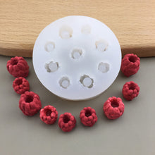 Load image into Gallery viewer, 3D Blueberry Raspberry Candle Mold Simulation Fruit Fondant Silicone Mould DIY Chocolate Cookie Baking Mold Cake Decorating Tool
