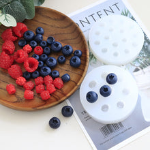 Load image into Gallery viewer, 3D Blueberry Raspberry Candle Mold Simulation Fruit Fondant Silicone Mould DIY Chocolate Cookie Baking Mold Cake Decorating Tool