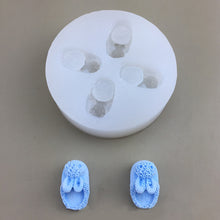 Load image into Gallery viewer, 3D Cheese Bunny Slippers Silicone Mold Fondant Silicone Mould DIY Chocolate Cookie Baking Mold Cake DIY Decorating Tool