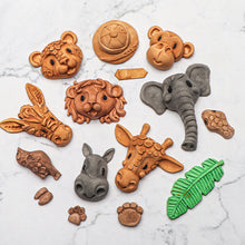 Load image into Gallery viewer, 3D Simulation Forest Animal Lion Elephant Zebra Silicone Mold Fondant Silicone Mould DIY Chocolate Cookie Baking Mold Cake DIY Decorating Tool
