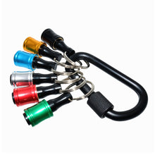 Load image into Gallery viewer, 5/6/7Pcs 1/4inch Hex Shank Screwdriver Bits Holder Extension Bar Drill Screw Adapter Quick Release Keychain Easy Change Repair Tools