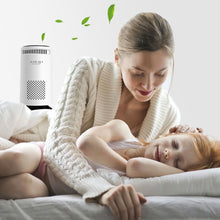 Load image into Gallery viewer, Portable Air Purifier for Home Car Negative Ion Air Cleaner For Smoke Pollen USB Quiet Deodorizer For Household Bedroom Office Auto Car