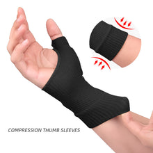 Load image into Gallery viewer, Compression Thumb Sleeve Comfortable Breathable Sweat-absorbing Wrist Support Protection Pain Relief Thumb Sleeve