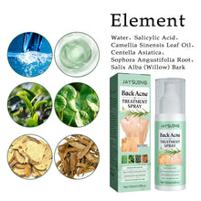 Load image into Gallery viewer, Back Acne Treatment Spray Repair Back Shoulder Acne Clean Skin Exfoliate Fade Acne Marks Skin Care Spray