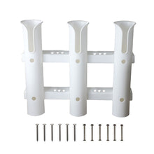 Load image into Gallery viewer, 1/2/3 Tubes Link Mount Fishing Rod Racks Holder With Slots Bracket For Saltwater Freshwater Space-Saving Fishing Accessories Tools