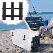 Load image into Gallery viewer, 1/2/3 Tubes Link Mount Fishing Rod Racks Holder With Slots Bracket For Saltwater Freshwater Space-Saving Fishing Accessories Tools