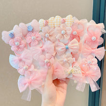Load image into Gallery viewer, 10pcs Girls Sweet Mesh Hair Bands for Kids Children Bow Scrunchies Hair Ties Hair Rope Hair Circle Baby Hair Accessories