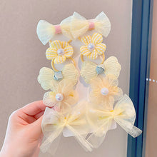 Load image into Gallery viewer, 10pcs Girls Sweet Mesh Hair Bands for Kids Children Bow Scrunchies Hair Ties Hair Rope Hair Circle Baby Hair Accessories