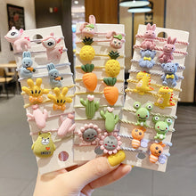 Load image into Gallery viewer, 10pcs Korean Style Cute Children Elastic Hair Bands for Kids Girls Cartoon Bow Scrunchies Hair Rope Sweet Hair Circle Baby Hair Accessories