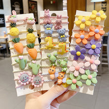 Load image into Gallery viewer, 10pcs Korean Style Cute Children Elastic Hair Bands for Kids Girls Cartoon Bow Scrunchies Hair Rope Sweet Hair Circle Baby Hair Accessories