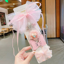 Load image into Gallery viewer, Girls Princess Hairpin Set Little Baby Sweet Cute Mesh Hair Clip Cute Hair Accessories Kids Barrette Side Clip Headwear
