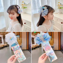 Load image into Gallery viewer, Girls Princess Hairpin Set Little Baby Sweet Cute Mesh Hair Clip Cute Hair Accessories Kids Barrette Side Clip Headwear