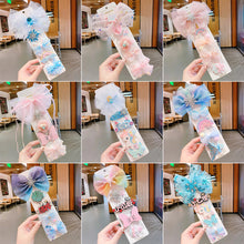 Load image into Gallery viewer, Girls Princess Hairpin Set Little Baby Sweet Cute Mesh Hair Clip Cute Hair Accessories Kids Barrette Side Clip Headwear